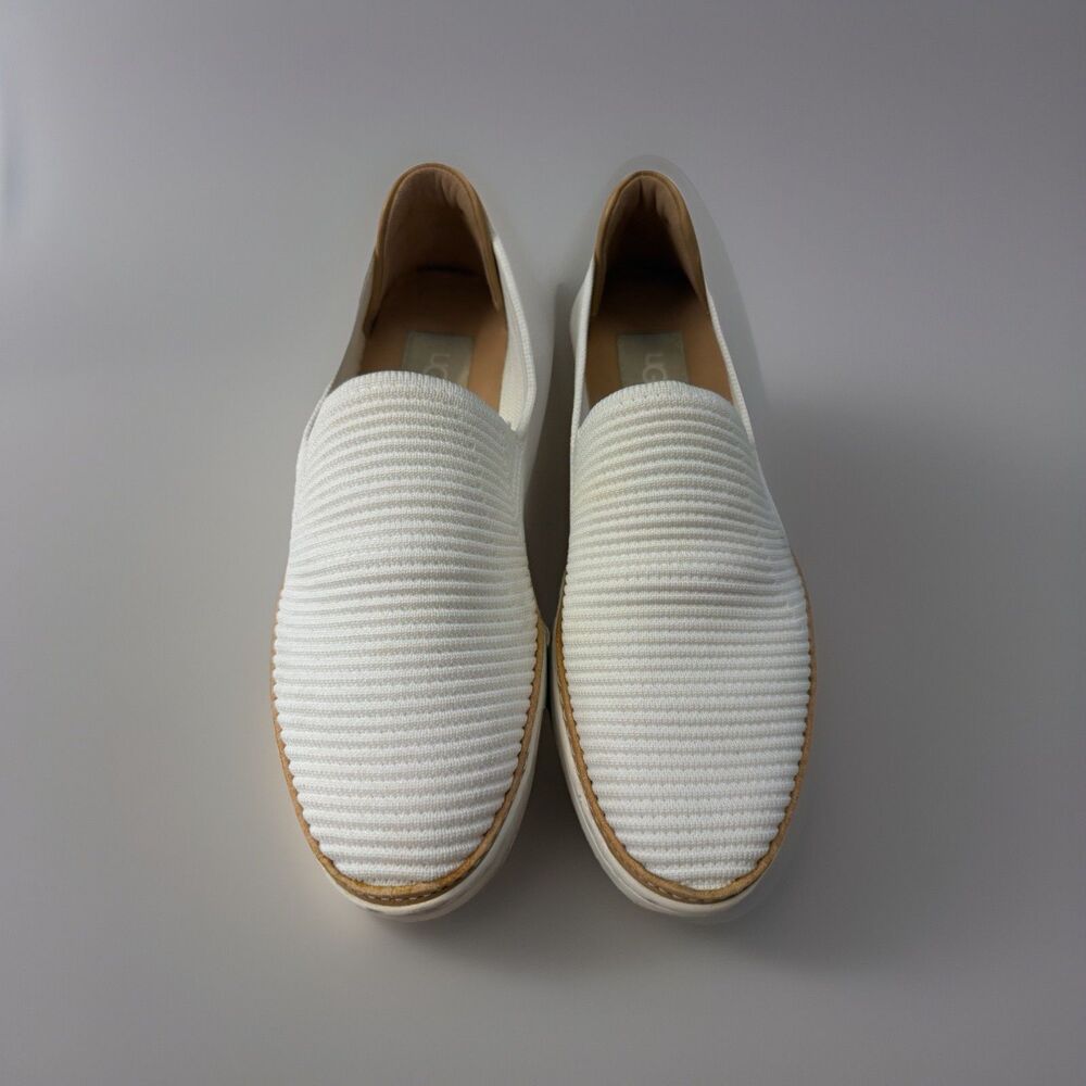 UGG Women's White Alameda Sammy Fabric Slip-On Casual Sneakers - Sz 7